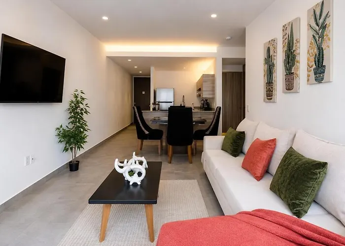 Luxury 1br W Pool, Jacuzzi, Near Antara Mexico City