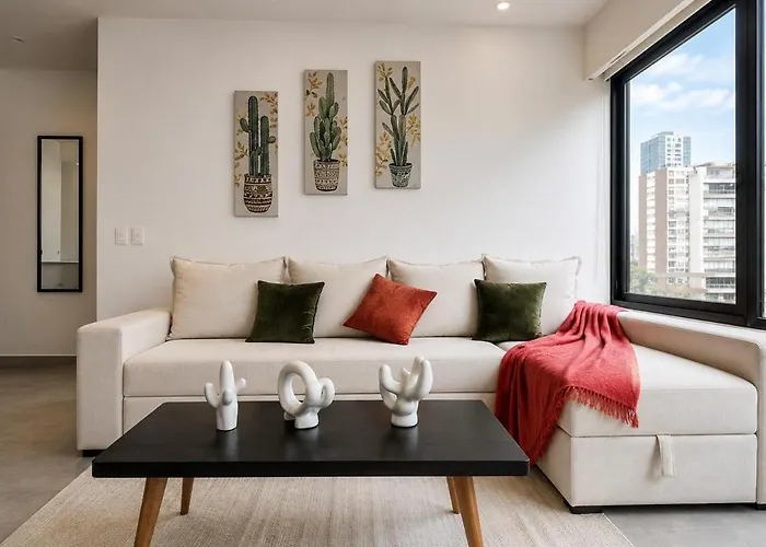 Luxury 1br W Pool, Jacuzzi, Near Antara Mexico City