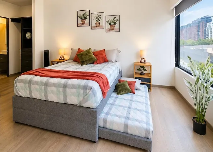 Luxury 1br W Pool, Jacuzzi, Near Antara Mexico City